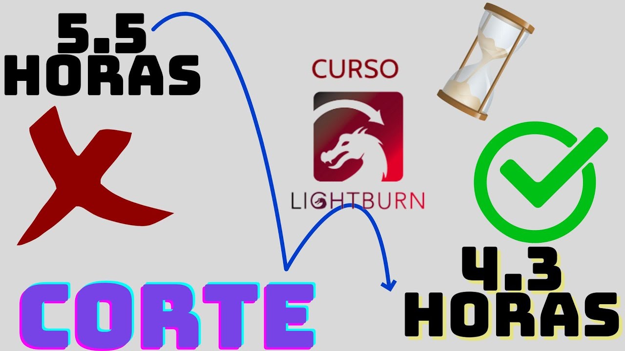 Como reducir tiempo de corte laser en lightburn TRUCO