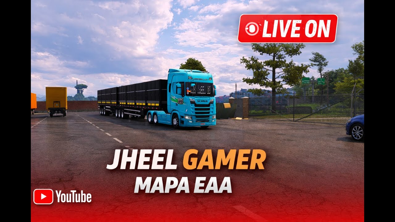 🚚 Live ETS2 | 3.000  KMs no EAA , BORA ? – Estradas Brasileiras | JHEEL GAMER