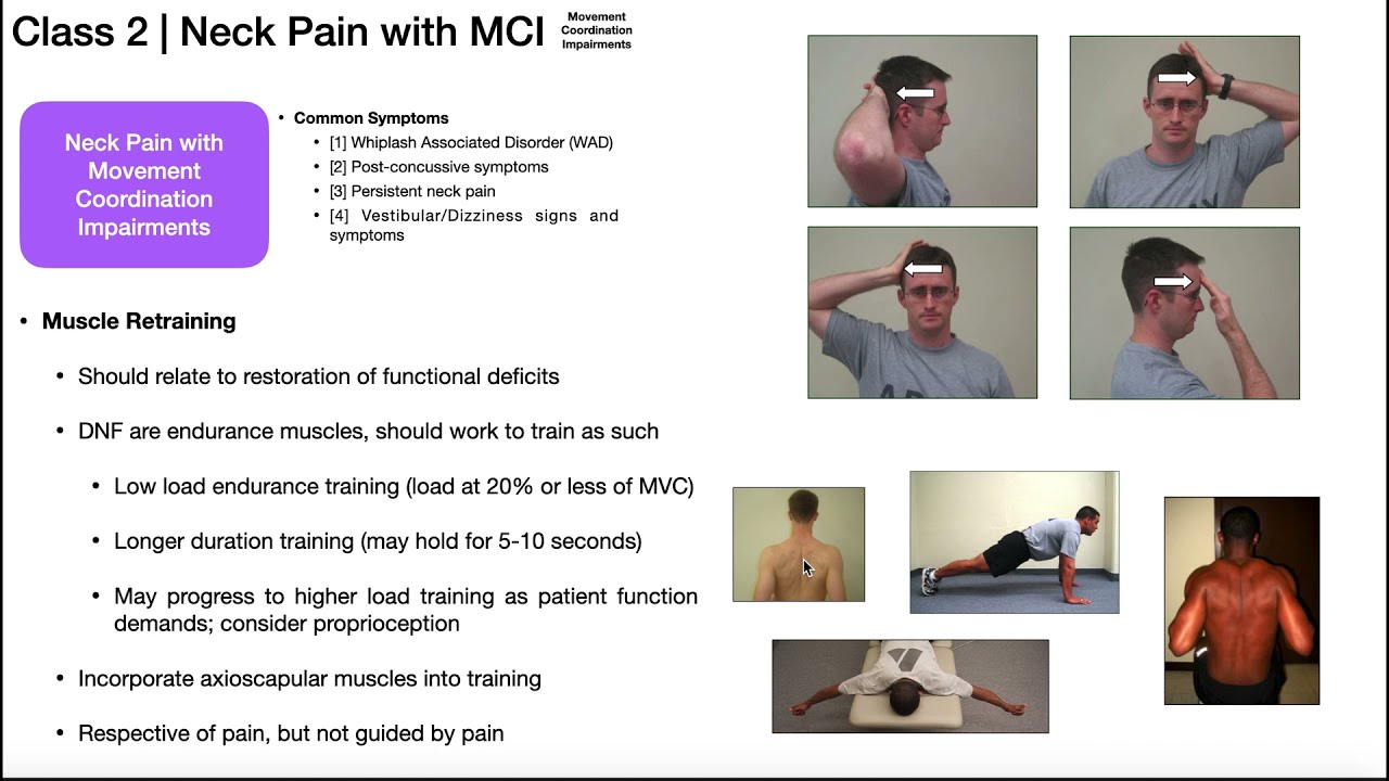 Neck Pain with Movement Coordination Impairments | Presentation + Treatments