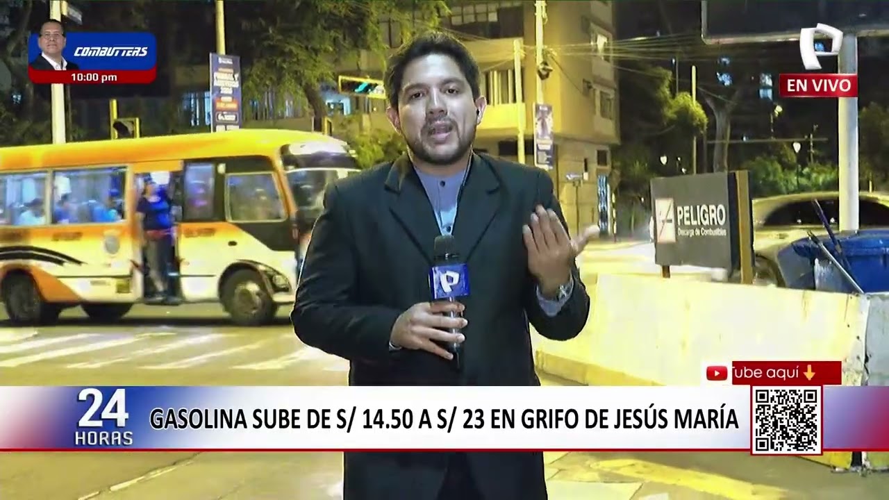 GASOLINA SUBE DE S/14.50 A S/23 EN GRIFO DE JESÚS MARÍA