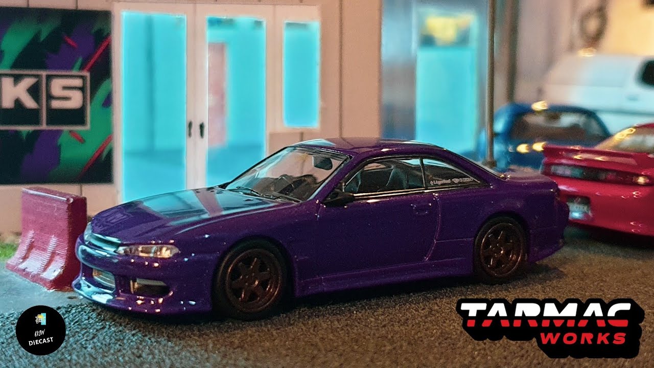 Nissan S14 Vertex Purple Metallic by Tarmac Works Global 64 | UNBOXING and REVIEW