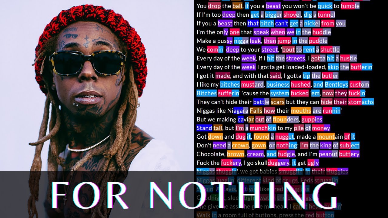 Lil Wayne - For Nothing | Rhymes Highlighted