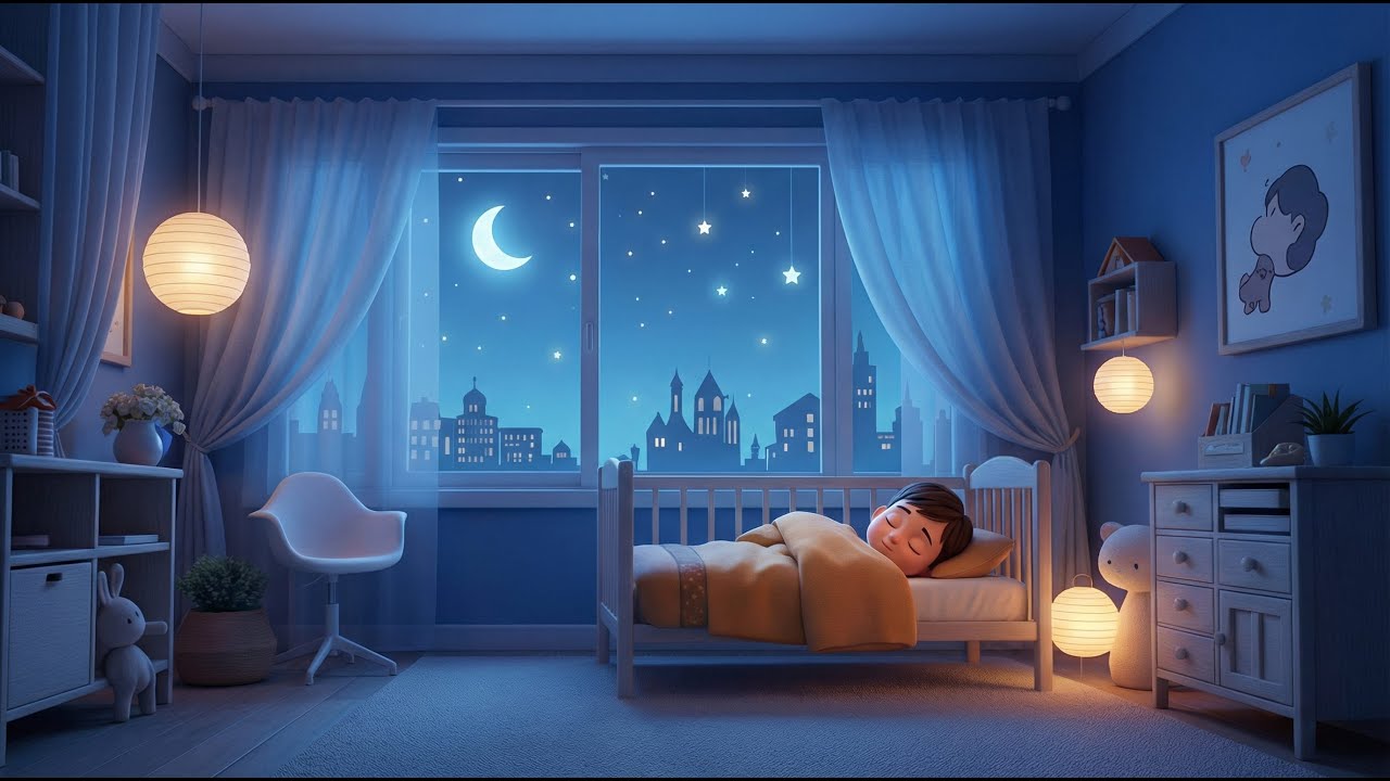 4-Hour Baby Sleep Music | 60 BPM Lullaby + Rain Sounds (Helps Exhausted Parents Fall Asleep Fast)