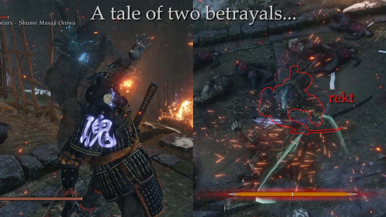 Sekiro - NG+3 Charmless Demon Bell - Ashina Attacked Minibosses