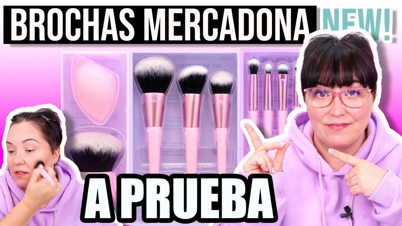 BROCHAS MAQUILLAJE MERCADONA ¡A PRUEBA! ¿Valen la pena?