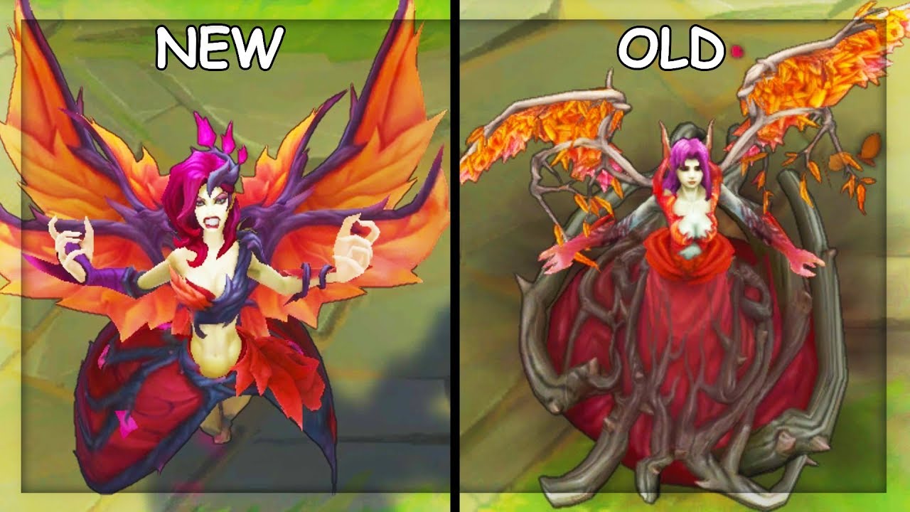 All Morgana Skins NEW and OLD Texture Comparison Rework 2019 (League of Legends)