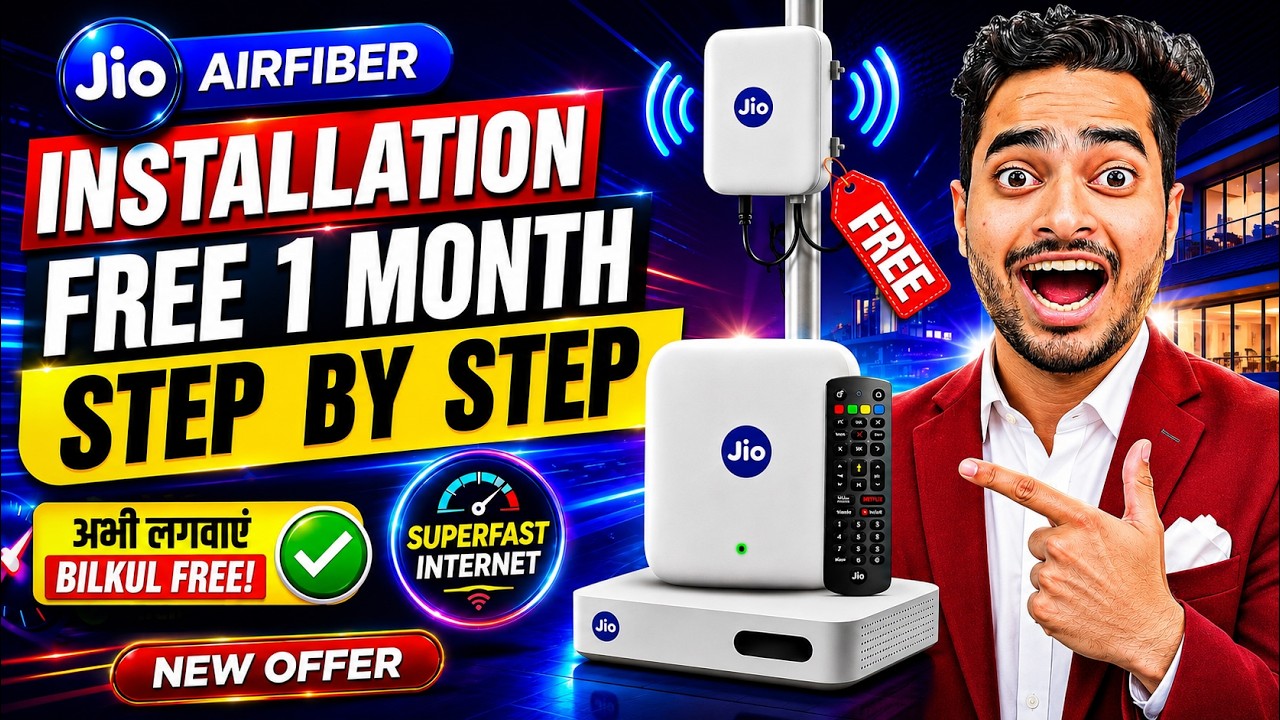 Jio AirFiber Kaise Lagwaye 2026 | How to Get Jio Air Fiber FREE | Jio Airfiber 60 Days FREE ?