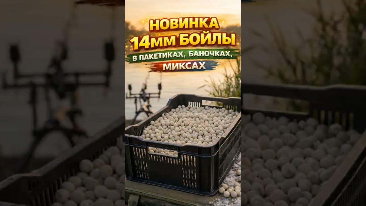 Новые бойлы 14мм в пакетиках, баночках, миксах.