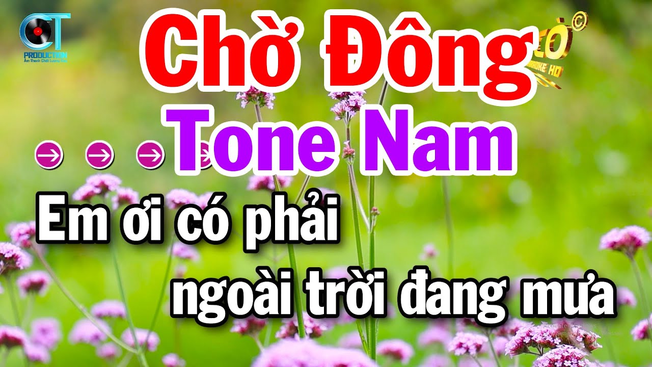 Karaoke Chờ Đông Tone Nam Beat Hay Nhạc Dễ Hát Tuấn Cò 2025