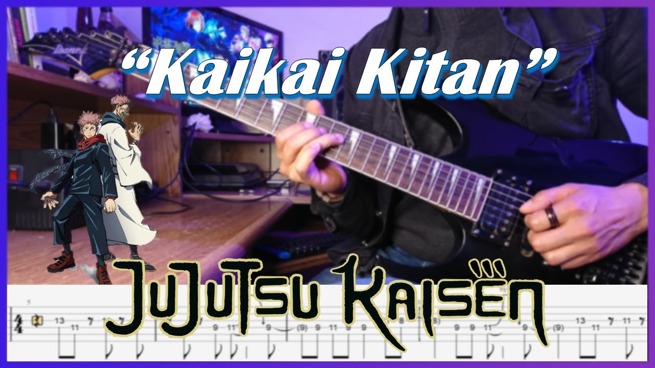 【TABS】Jujutsu Kaisen Opening 1 - Kaikai Kitan (Instrumental Guitar Cover by Luis Tellez Music) | Eve