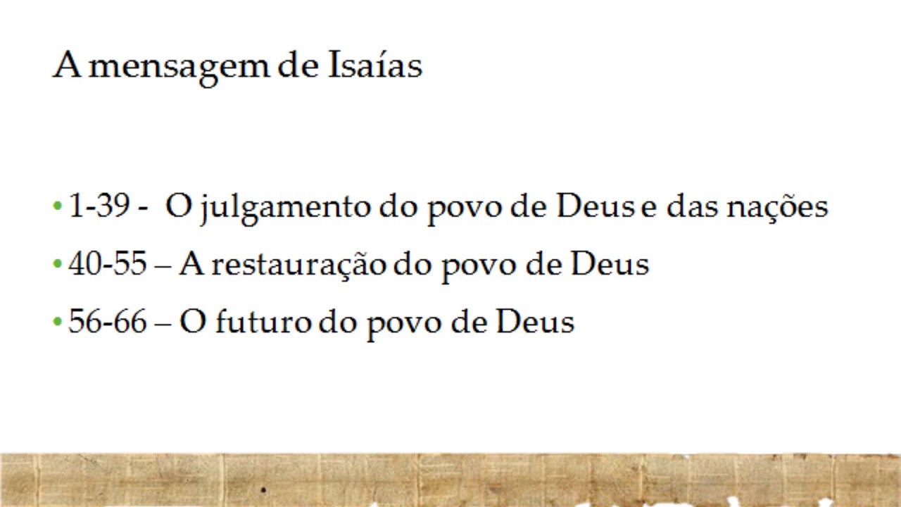 Exposição Bíblica em Isaías 55 -  Pr. Mauro Meister