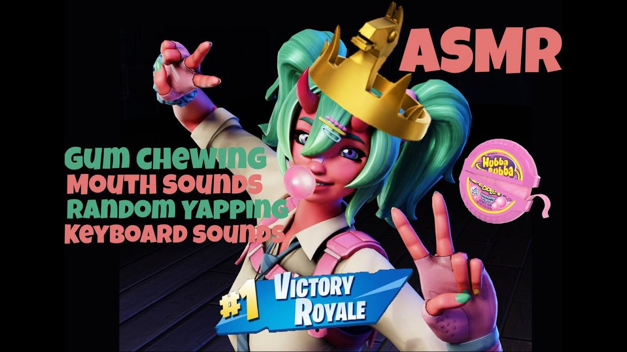ASMR Playing Fortnite while chewing some gums, yapping and missing shots (solo team no build)