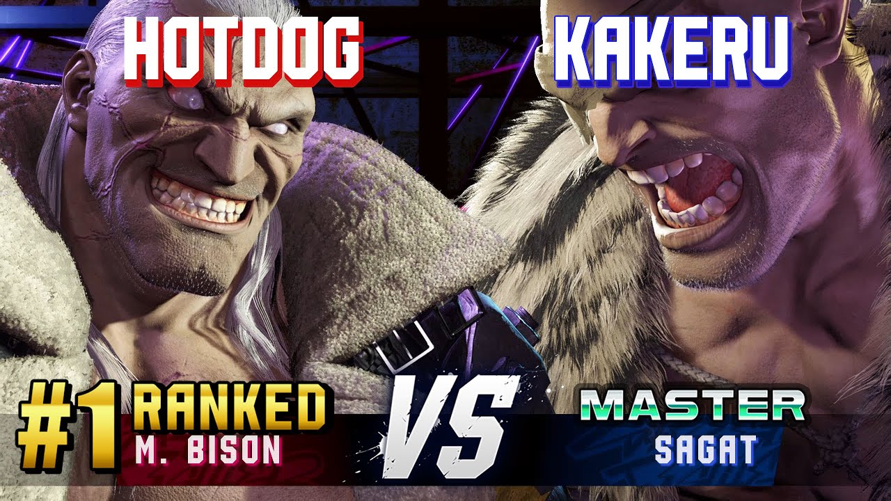 SF6 ▰ HOTDOG (#1 Ranked M.Bison) vs KAKERU (Sagat) ▰ High Level Gameplay