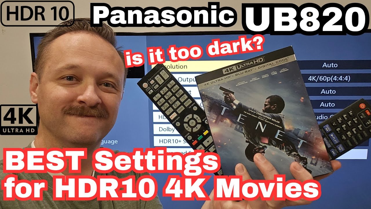 Настройки HDR10 для просмотра 4K UHD на Panasonic UB820