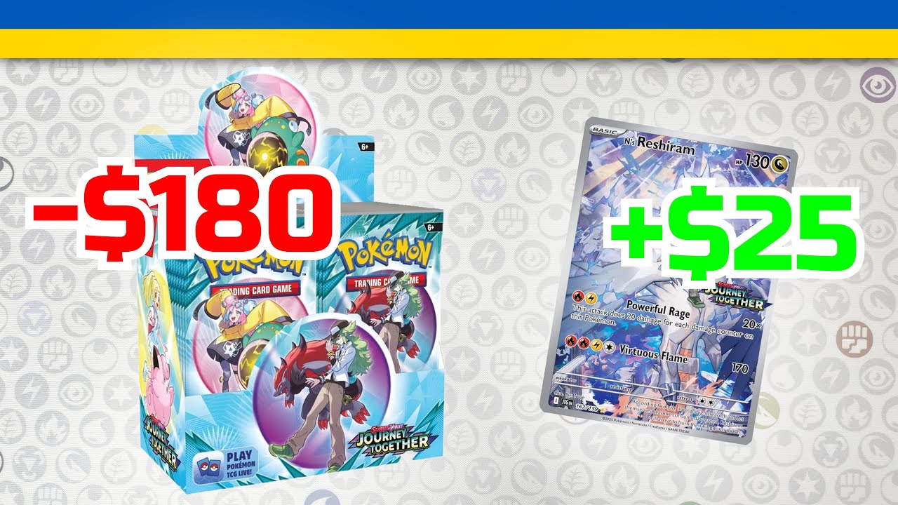 ІНВЕСТУЮ $180 у картки POKEMON. Відкриваю бустер бокс Journey  Together.