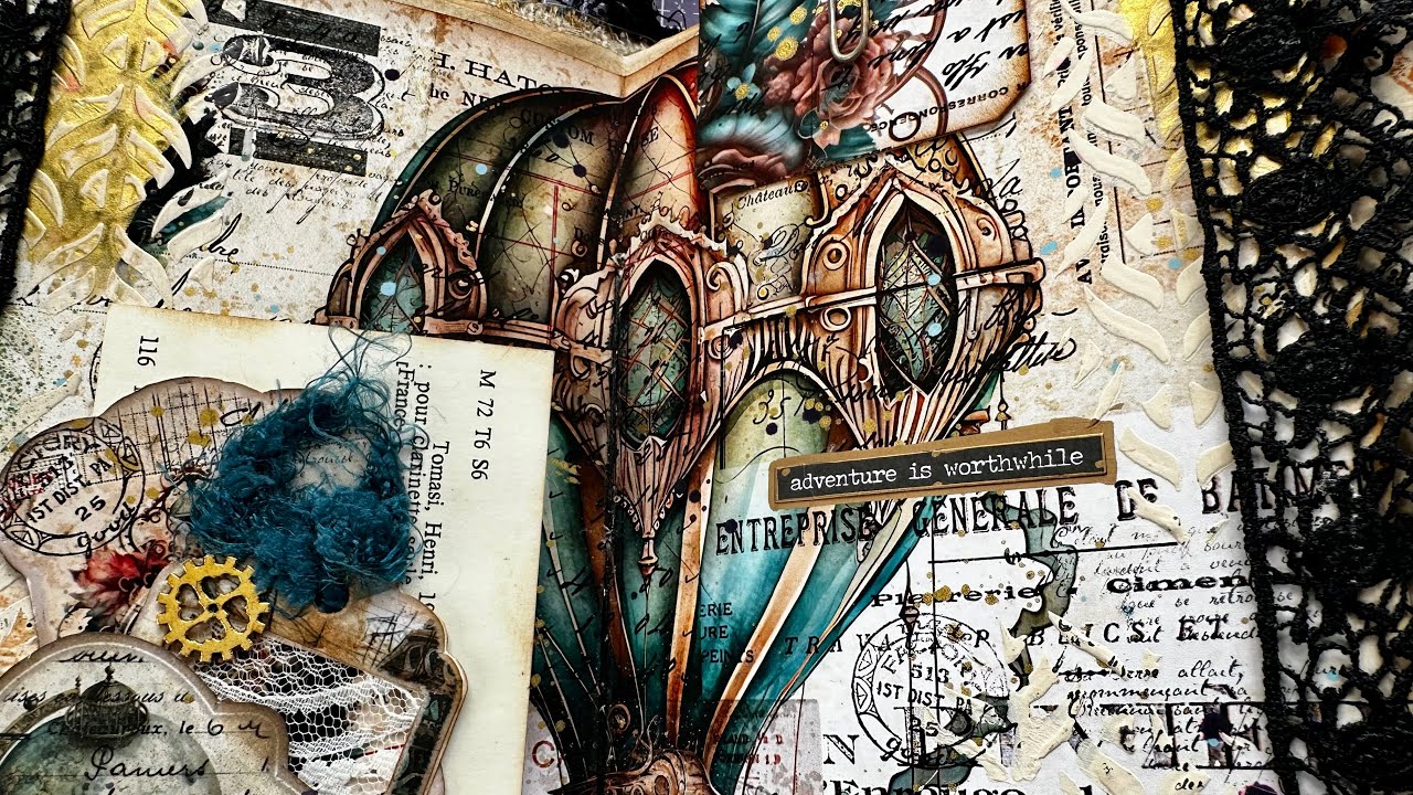 Grungy Steampunk Journal Flip Through - SOLD