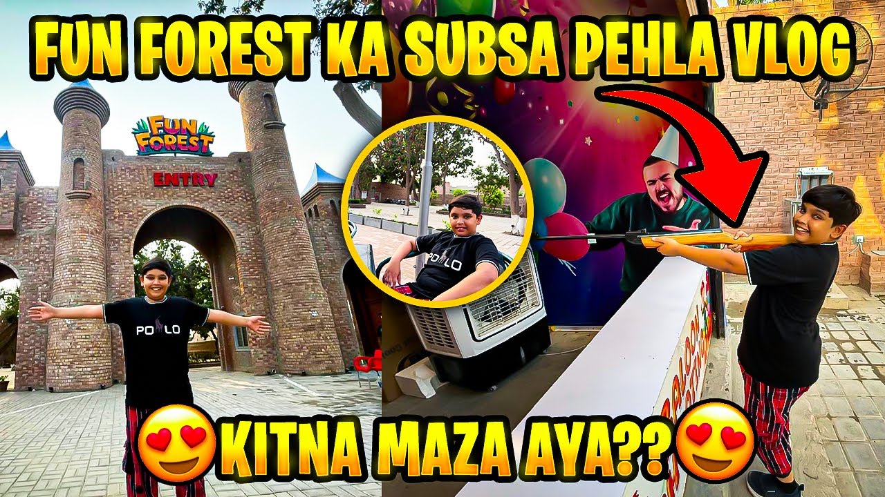 Fun Forest Multan Ka Pehla Vlog 🌴 | Owais Ne Gole Maar Diye 🤯🔫 | Full Masti & Darr 😂