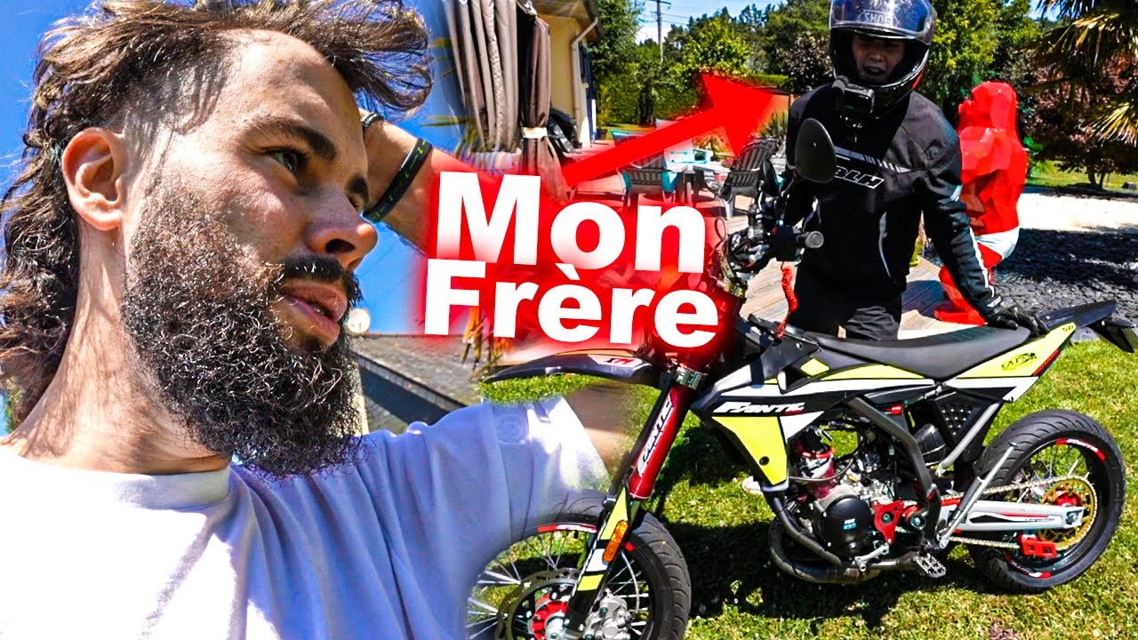 MON FRERE ESSAYE MA 50cc ! (il m'impressionne)
