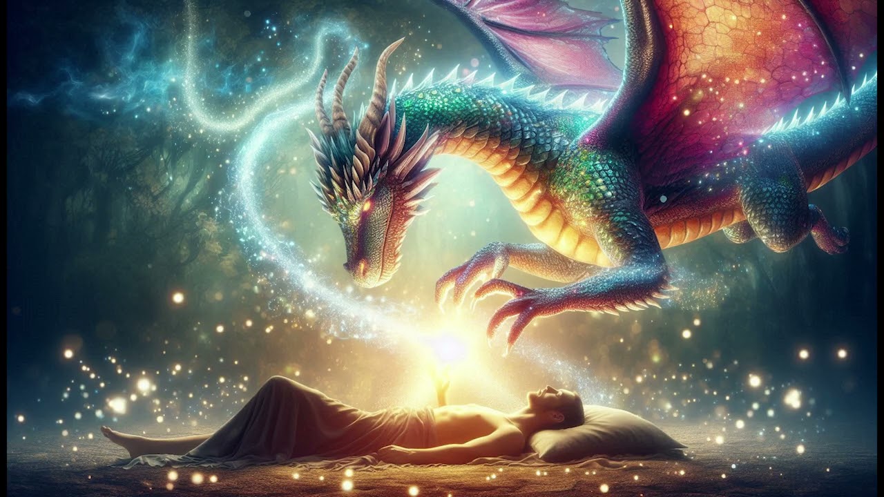 Dragon Energy Healing a Human Wallpaper / Background