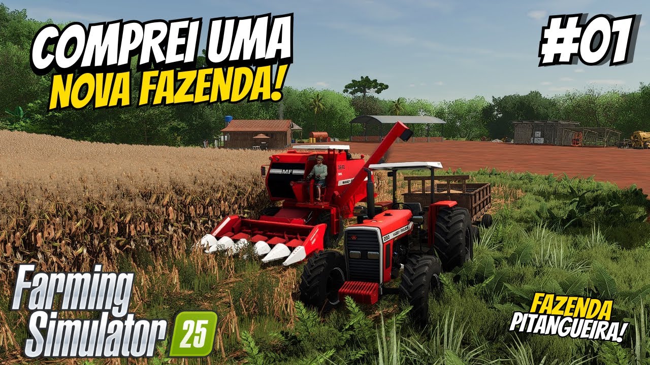 MINHA PRIMEIRA COLHEITA DA FAZENDA PITANGUEIRA #01