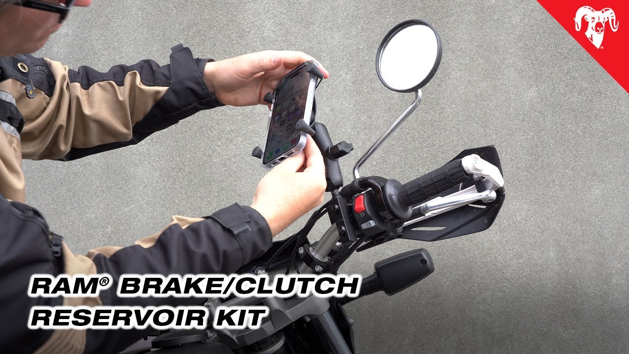 RAM&reg; Motorcycle Brake/Clutch Reservoir Ball Base Install
