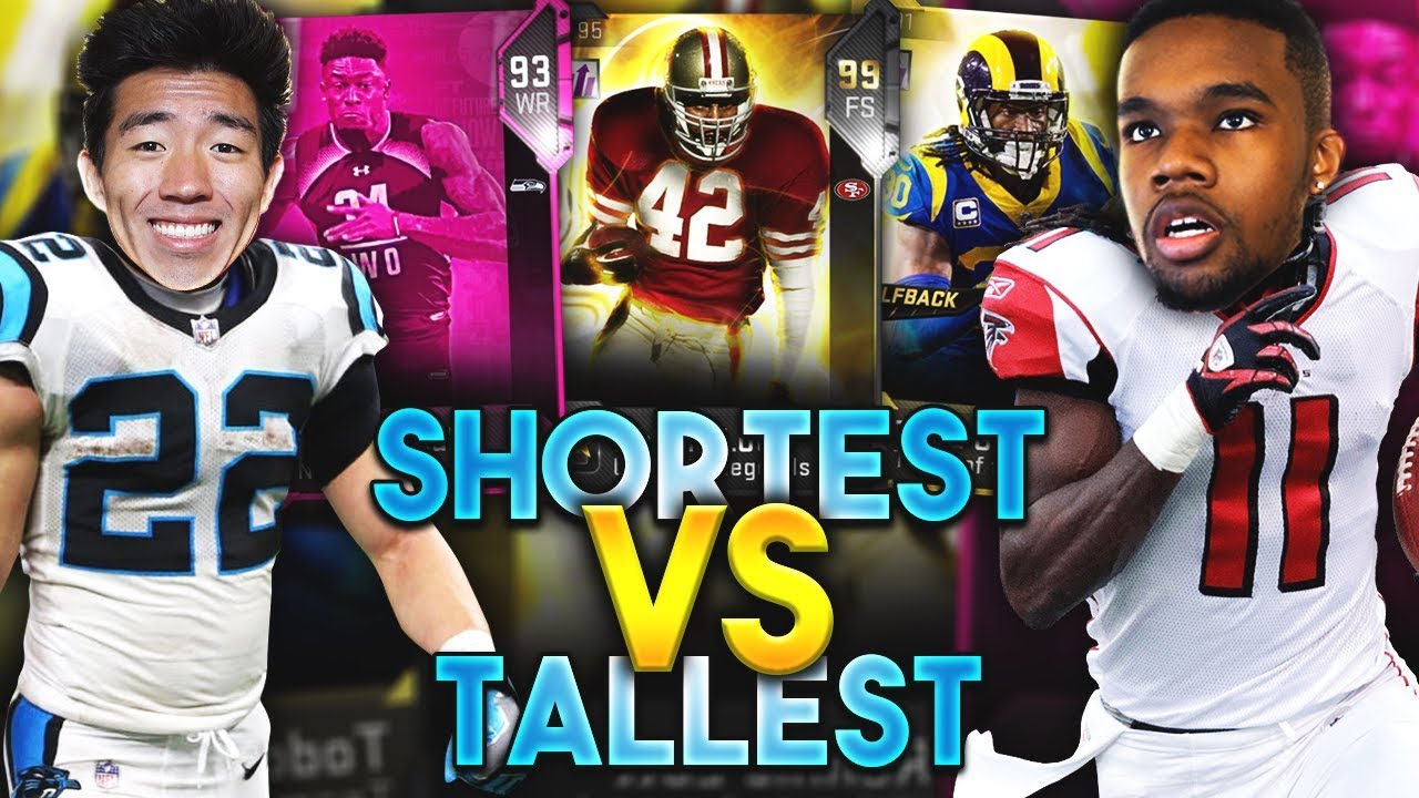 MUST SEE COMEBACK! TALLEST VS SHORTEST PLAYERS DRAFT! Madden 19 Draft Champions