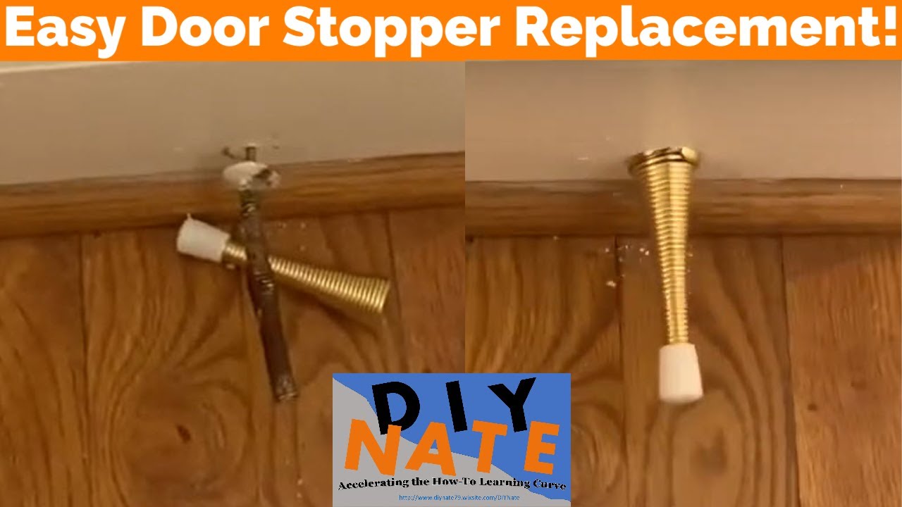 Easy Door Stopper Replacement & Installation - Protect Your Walls! - by DIYNate