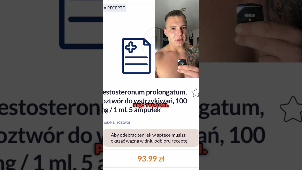 💰ILE PŁACE ZA TERAPIĘ TEST0STERONEM? #trt #siłownia #zdrowie #odchudzanie