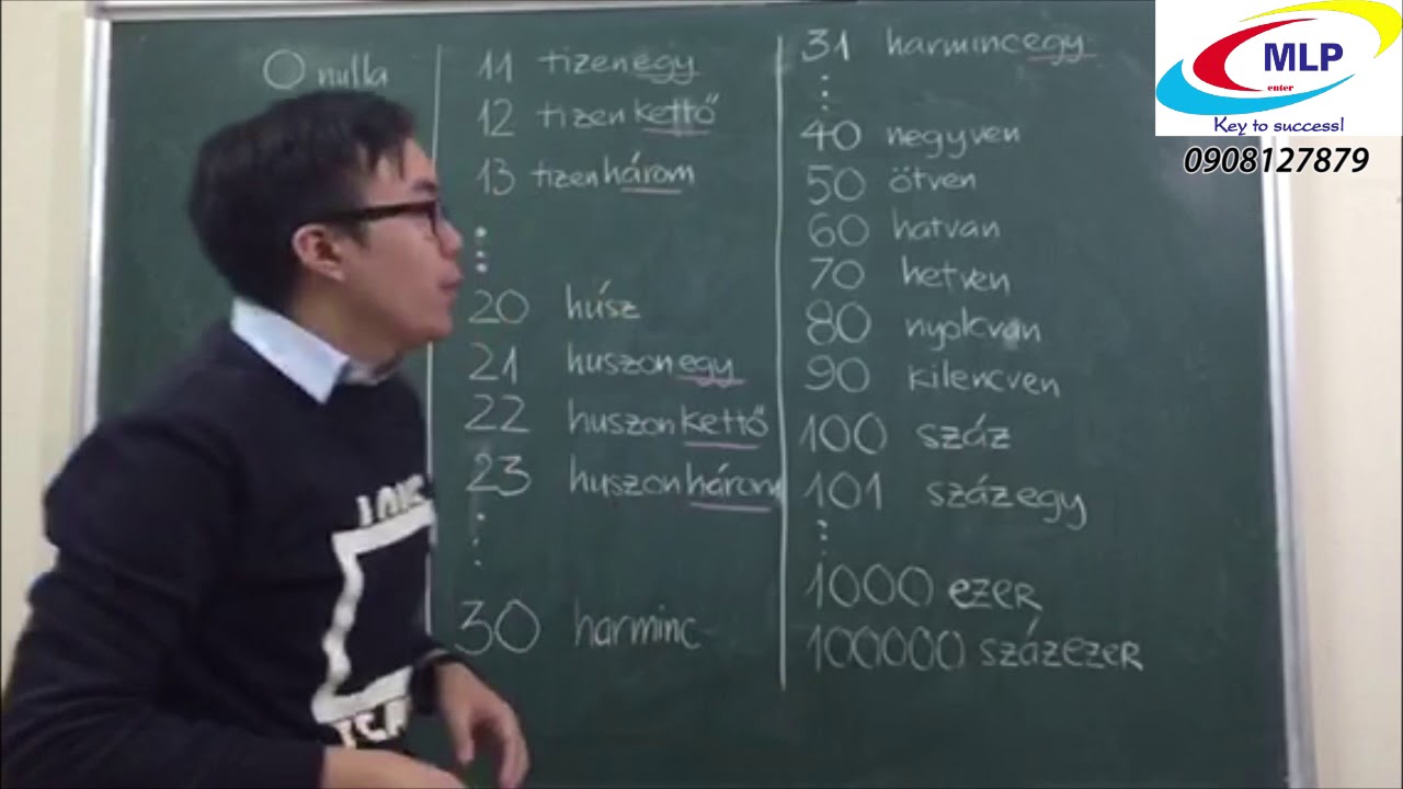 Học tiếng Hungary bài 2 - Số đếm - Học tiếng Hungary với MLP Center