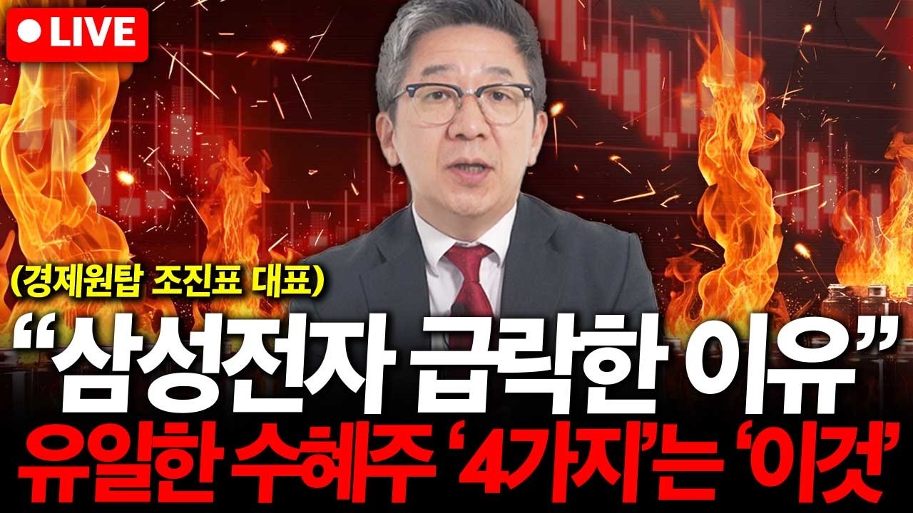 삼성전자 급락한 이유. 유일한 수혜주 '4가지'는 '이것'입니다. ( 조진표 대표 )