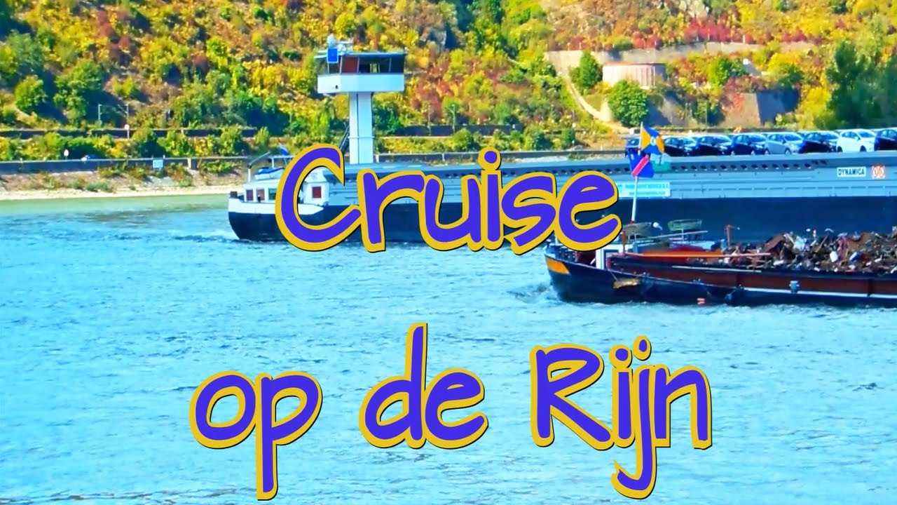 Cruise op de Rijn in Duitsland, verbeterde video en Commentaar, in HD