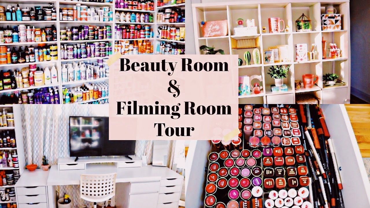 Beauty Room & Filming Room Tour! | ChellisCurls