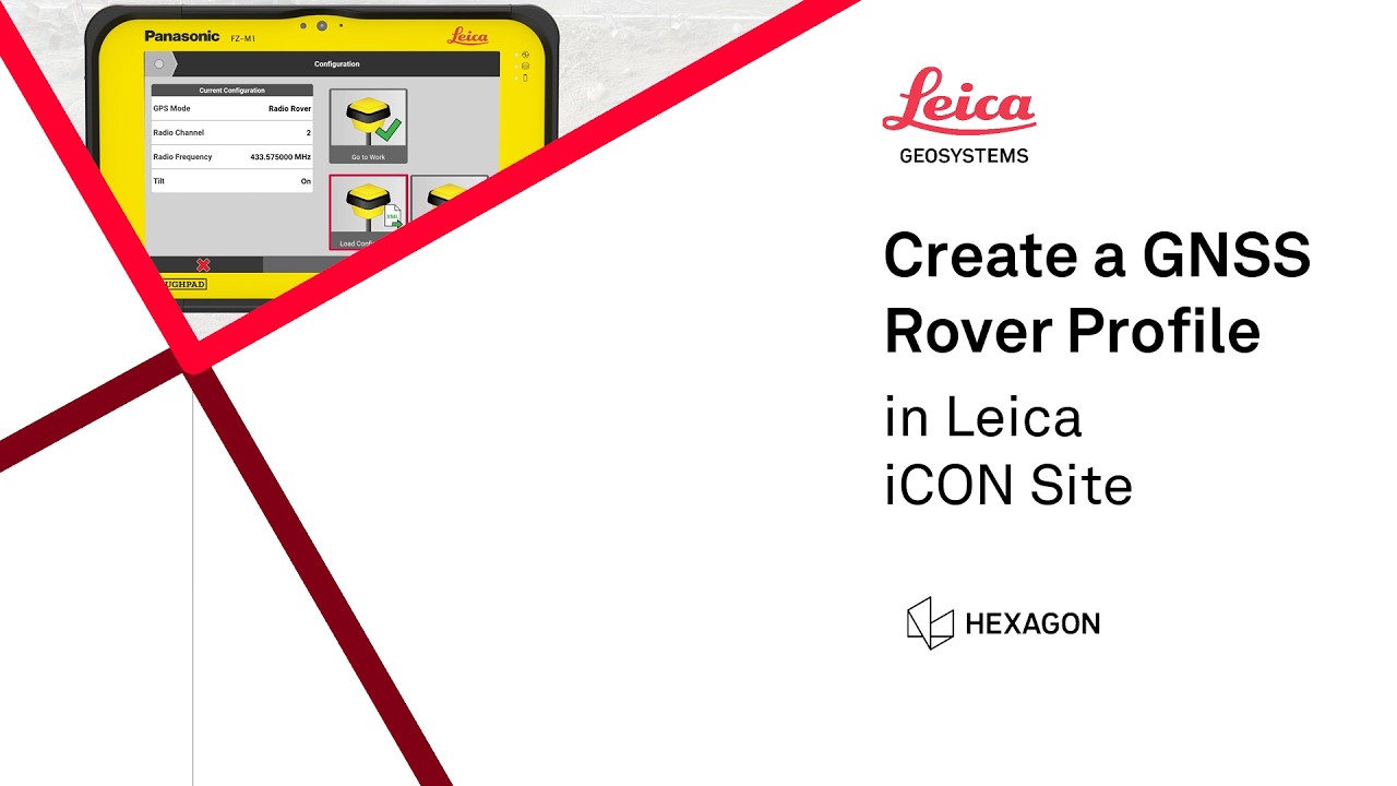 How to create a GNSS rover profile in Leica iCON site