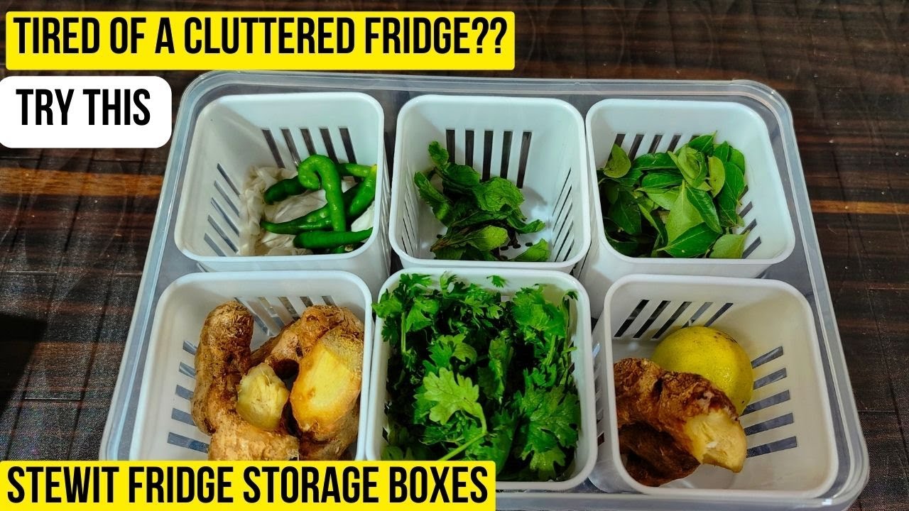 Stewit Fridge Storage Boxes Review | Best Fridge Storage Containers on Amazon | Vegetable Storage