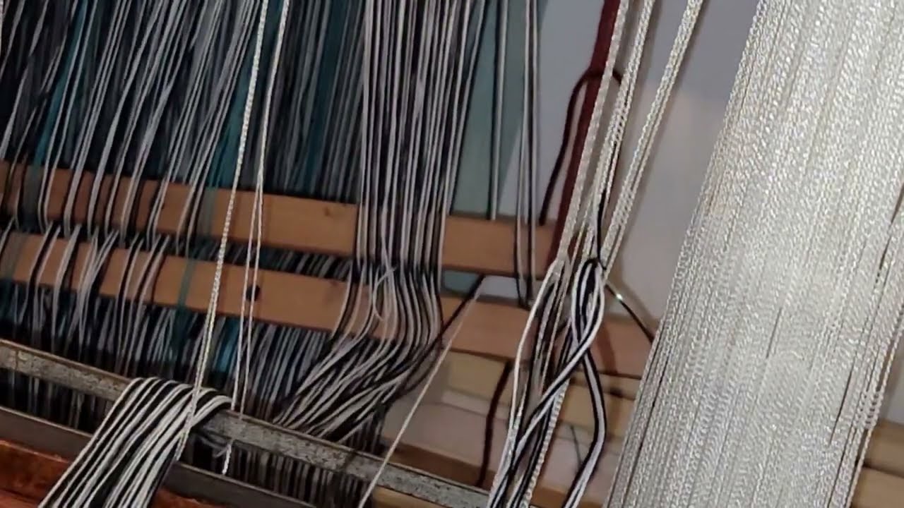 Tissage #5 - L'enfilage des lisses #tissage #weaving