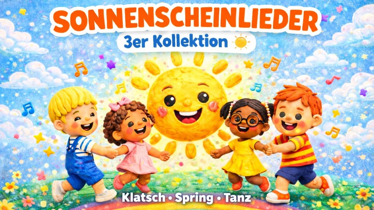 Kinder lieben diese 3 Sonnenschein-Lieder ☀️ Mitsingen, Tanzen, Spaß haben!