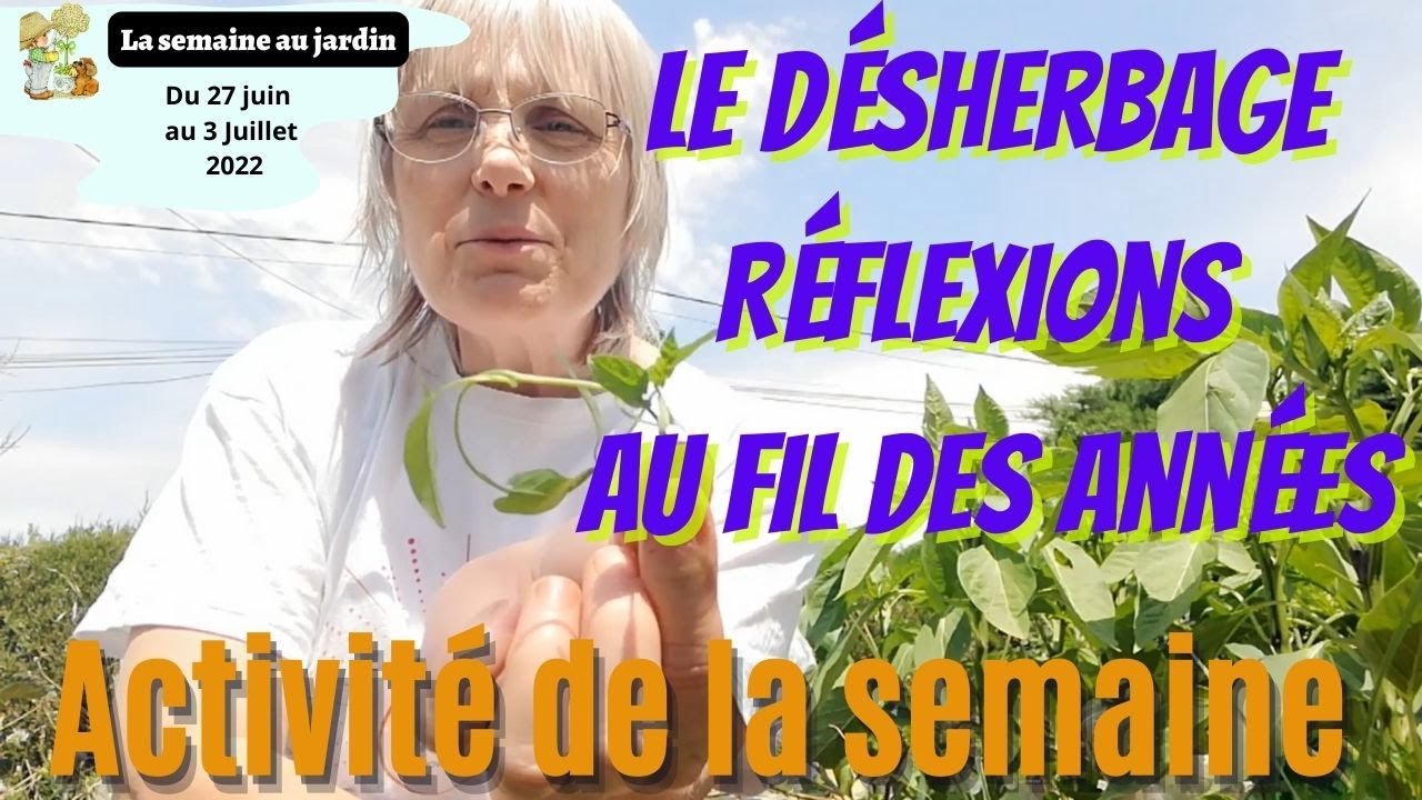 D&eacute;sherbage (r&eacute;flexion sur la gestion des mauvaises herbes). Activit&eacute; de la semaine au jardin.