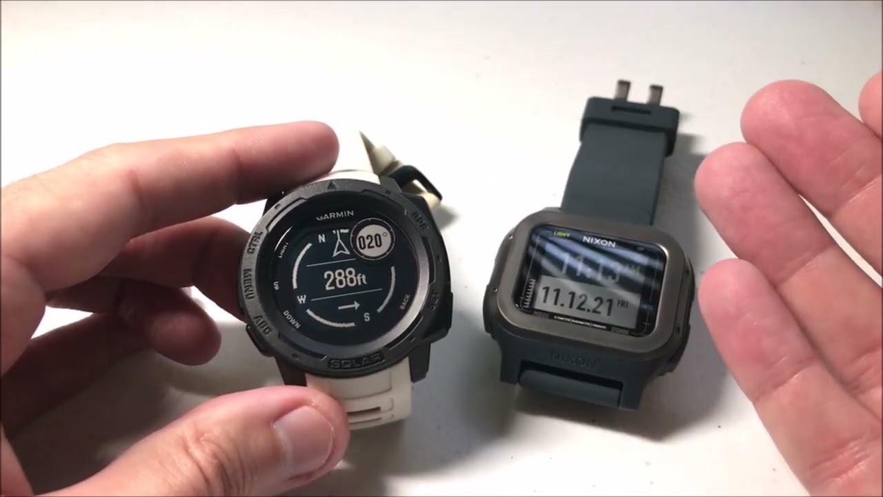 Nixon Regulus Expedition vs. Garmin Instinct: Compass mode