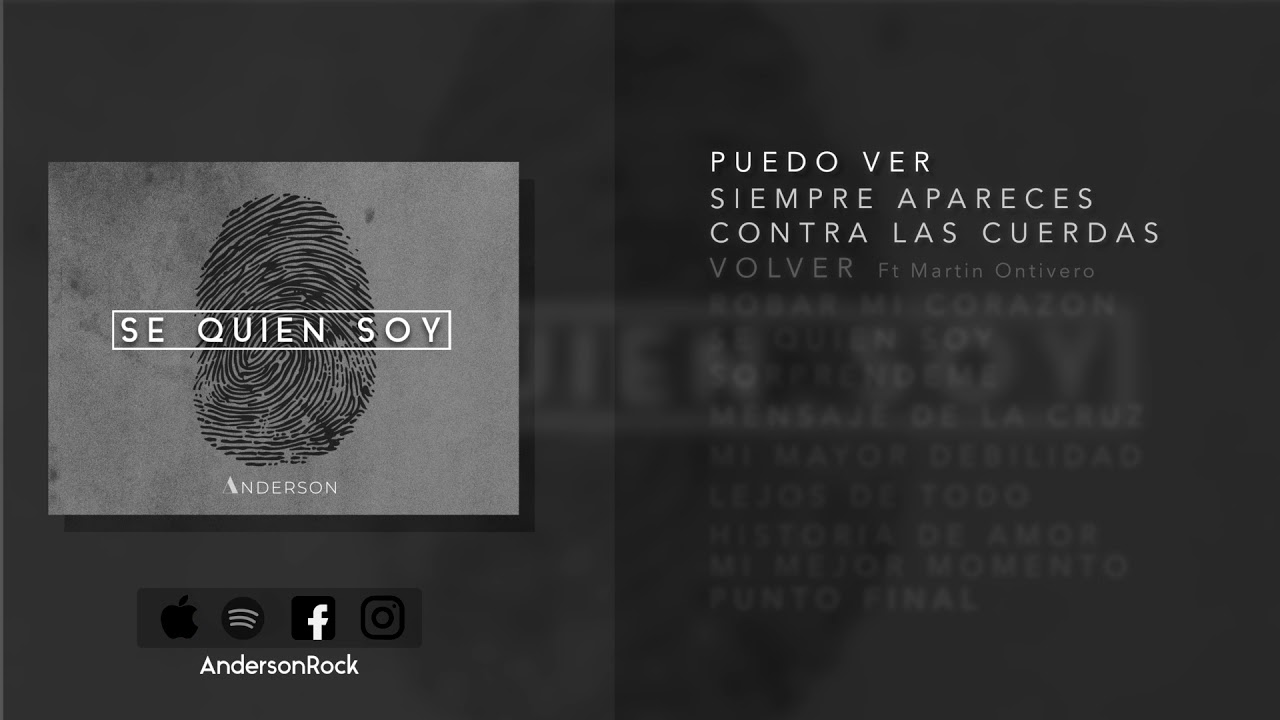 Anderson - S&eacute; quien soy 2018 (Full Album)