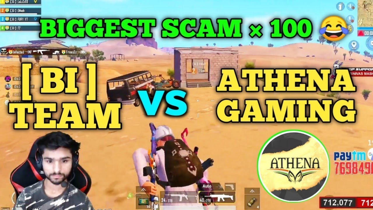 Bi team vs Athena gaming full intense fight in Hydra elite customs | Hydra alpha | Pubg emulator