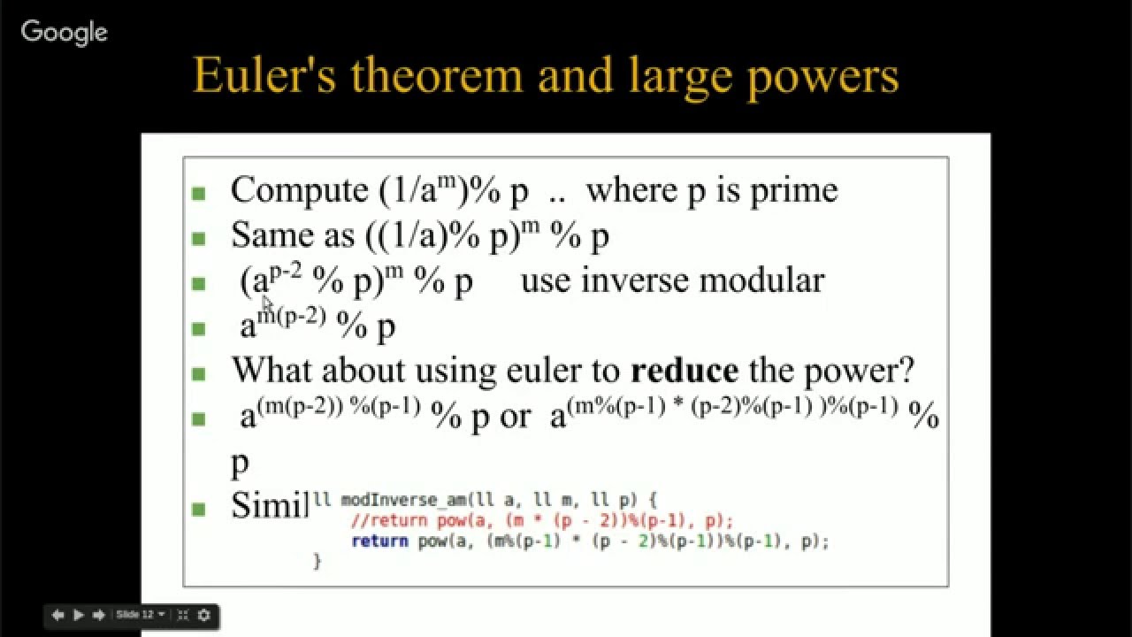 Number Theory - Modular multiplicative inverse  (Arabic)