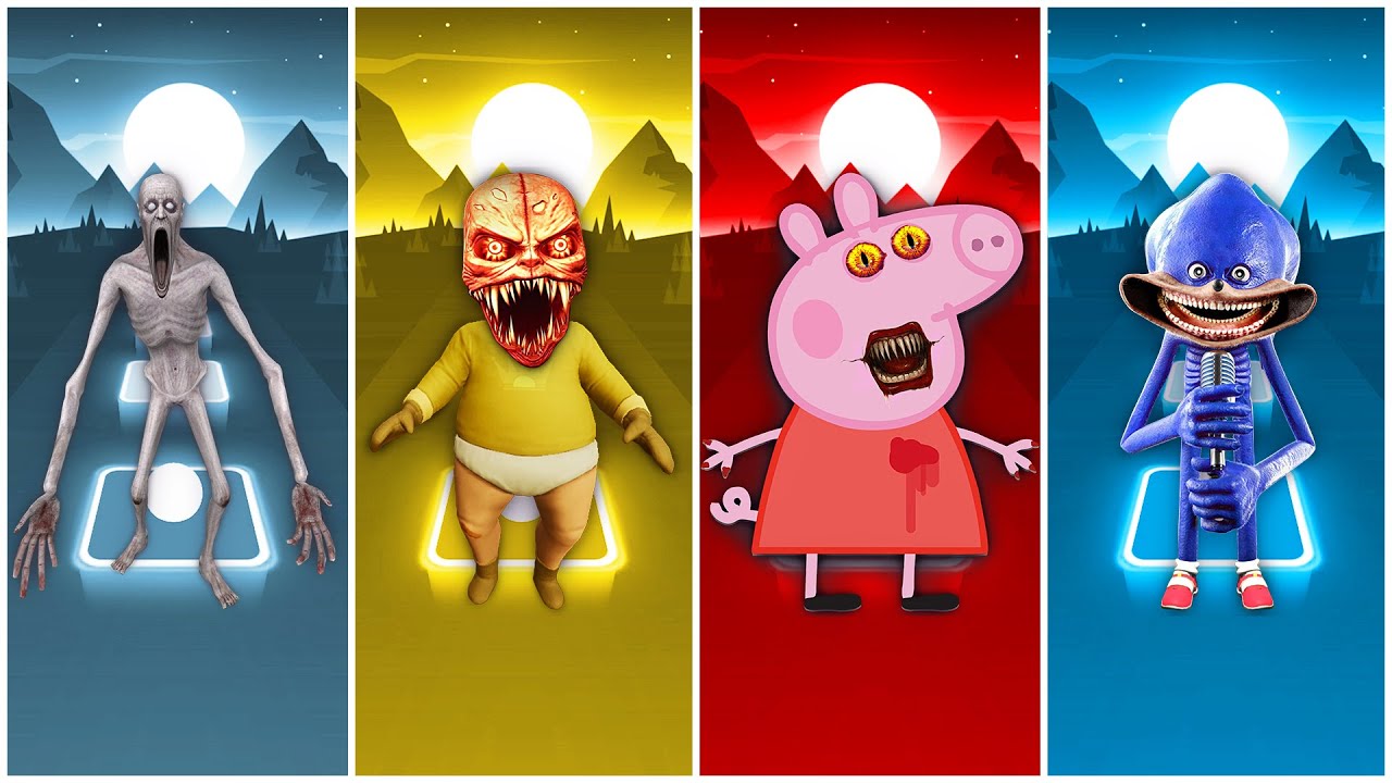 SCP 096 🆚 Yellow Baby 🆚 Peppa Pig exe 🆚 Shin Sonic | Coffin Dance cover!