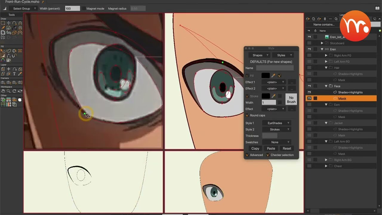 How to create Anime - Attack on Titan: Front Run cycle in Moho by @GameXanime