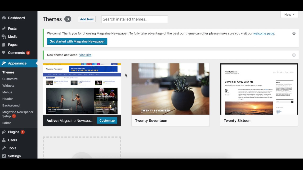 How To Install Magazine Newspaper WordPress Theme