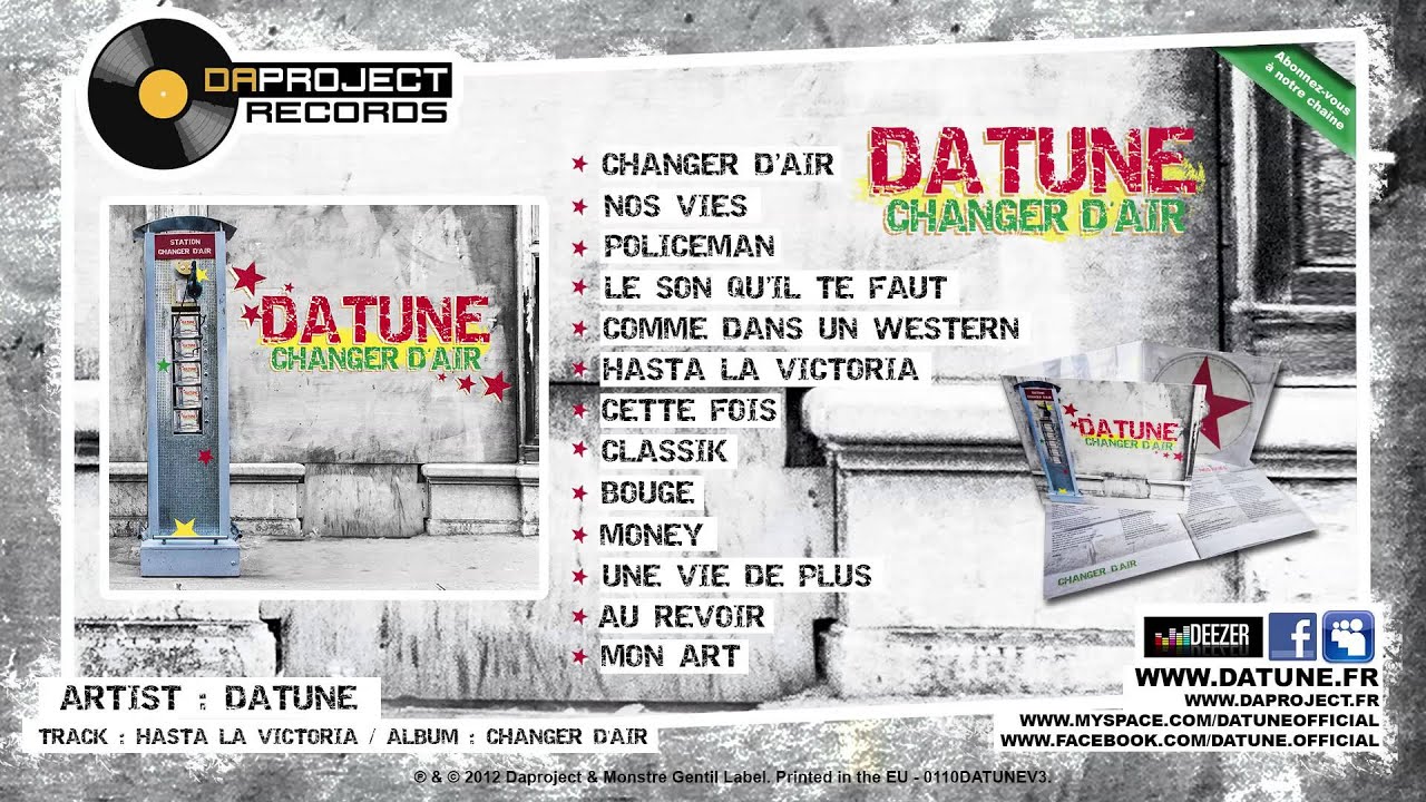 Datune - Changer d'air [2012] - (Interactive Album Megamix)