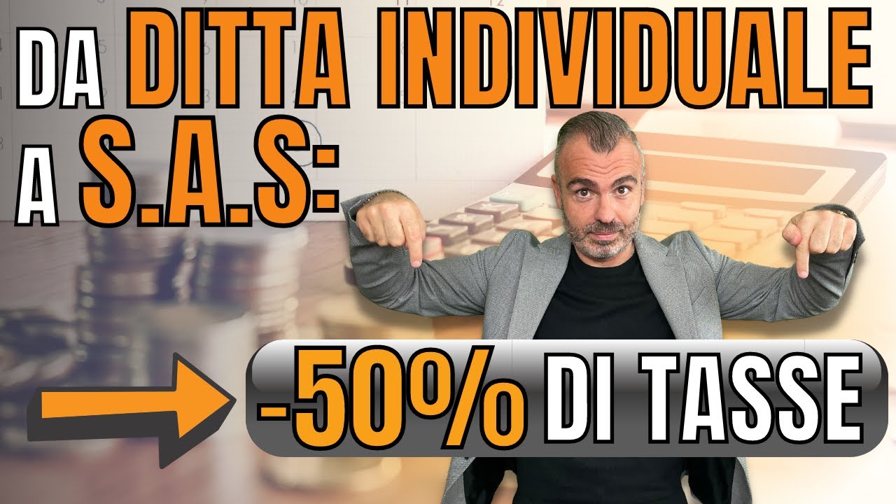 Da Ditta Individuale a SAS: -50% di Tasse - Caso Studio