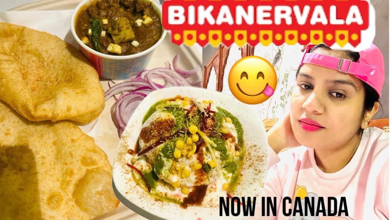 Bikanervala Brampton Canada | Delhi wale chole bhature and Rajkachori in Canada #indian #food #vlog