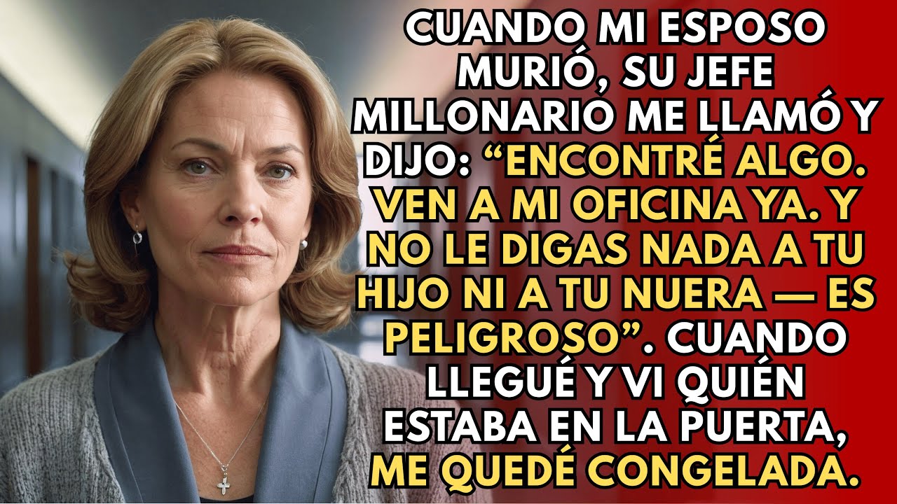 «No Le Digas Nada A Tu Hijo Ni A Tu Nuera. Podrías Estar En Peligro», Me Advirtió Su Jefe.