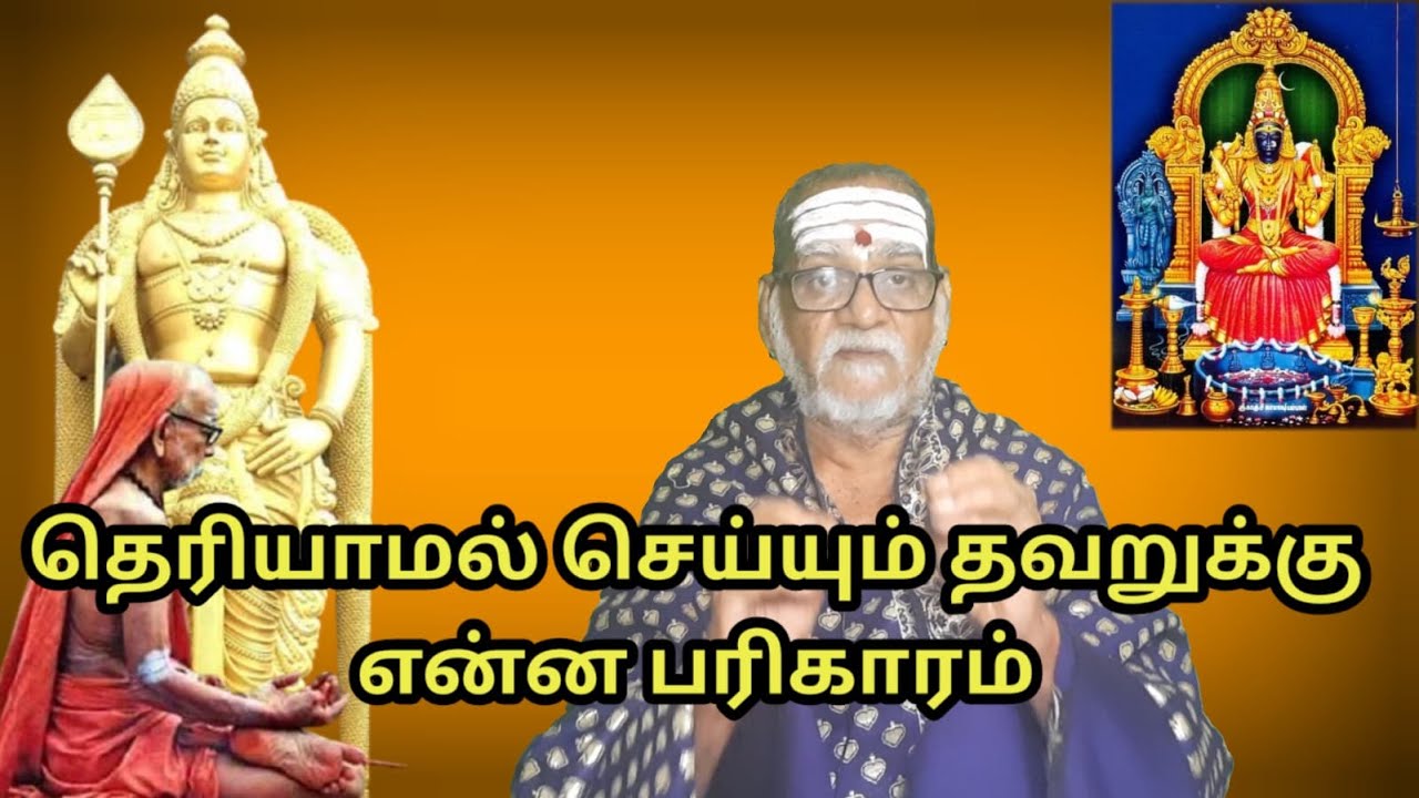 தெரியாமல் செய்யும் தவறுக்கு என்ன பரிகாரம் #mahaperiyava Neelakkal CN Muthuswamy sastrigal, Priest