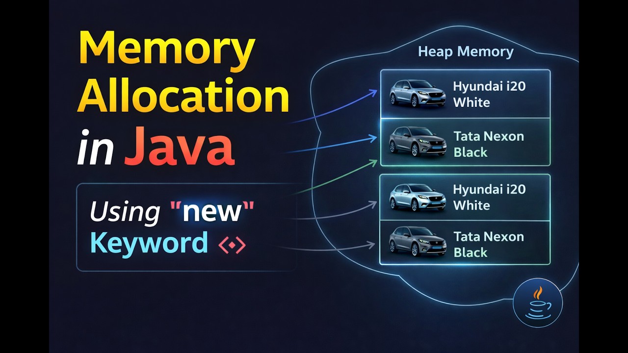 Memory Allocation in Java 🔥 | new Keyword Explained with Heap Diagram (Real-World Example)